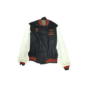 Vintage 80s Letterman’s varsity Jacket Ipswich Massachusetts 42‎ Leather Wool
